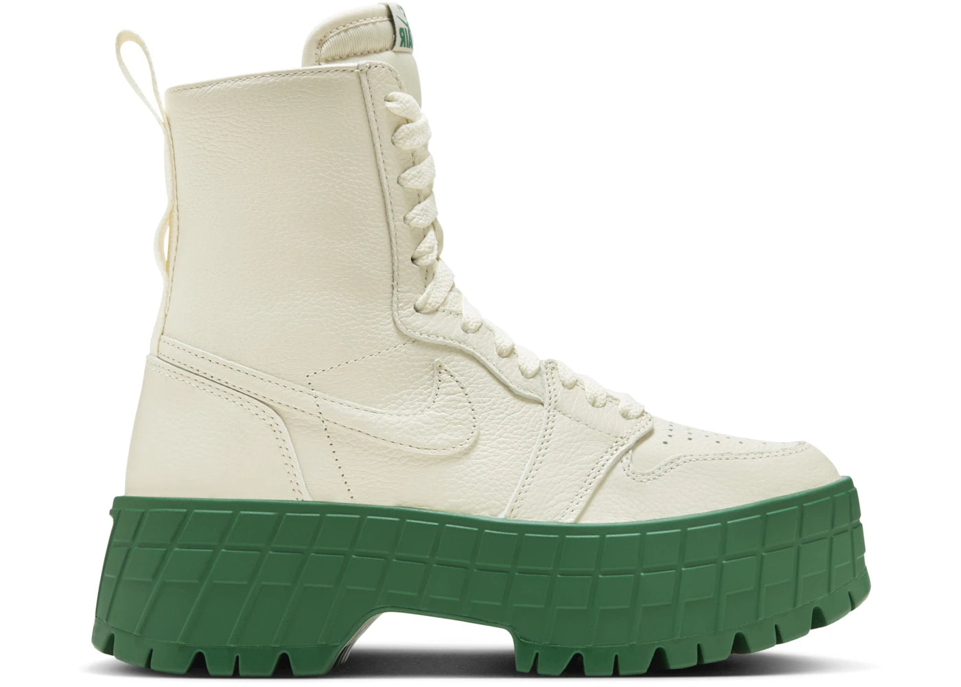 Jordan 1 High Brooklyn-Coconut Milk Pine Green (Women's)