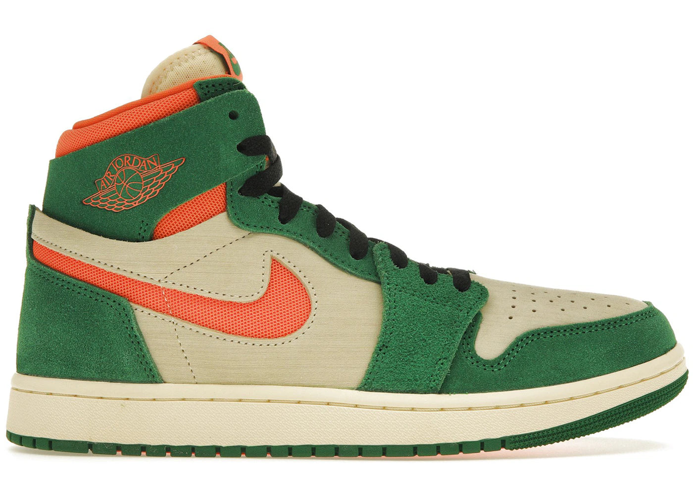 Jordan 1 High Zoom Air CMFT 2 - Vert pin Orange Blaze (Femme)
