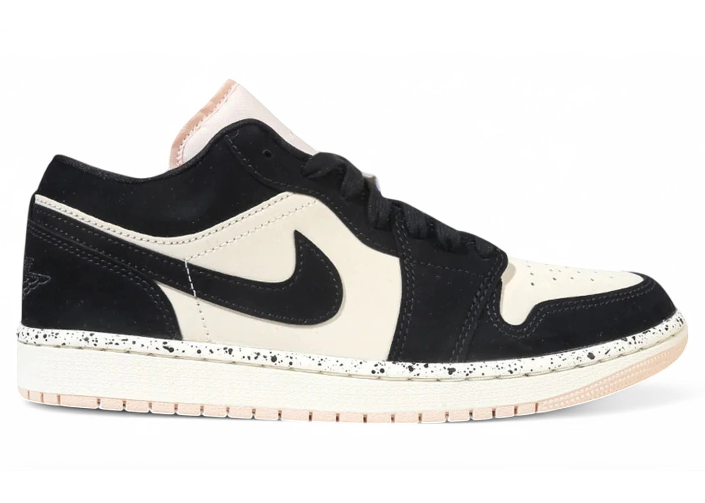 Jordan 1 Low - Noir Guava Ice (Semelle intermédiaire mouchetée) (Femme)