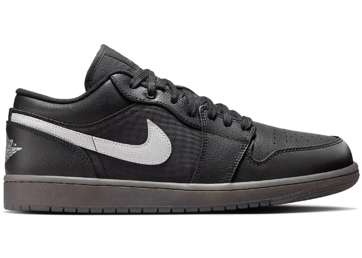 Jordan 1 Low-Black White Dark Smoke Grey