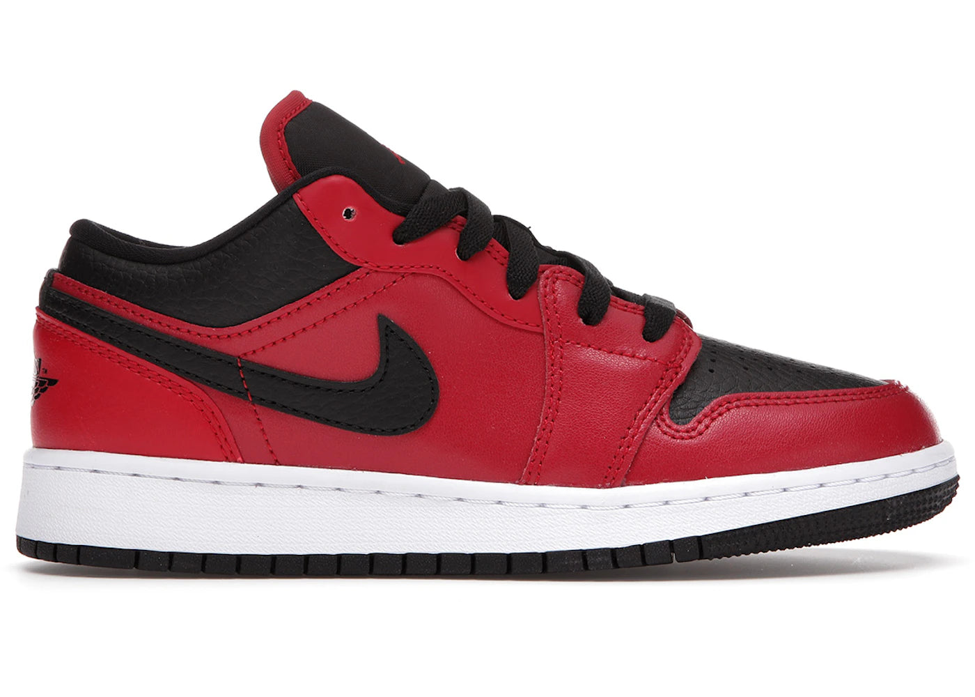Jordan 1 Low-Gym Red Black Pebbled (GS)