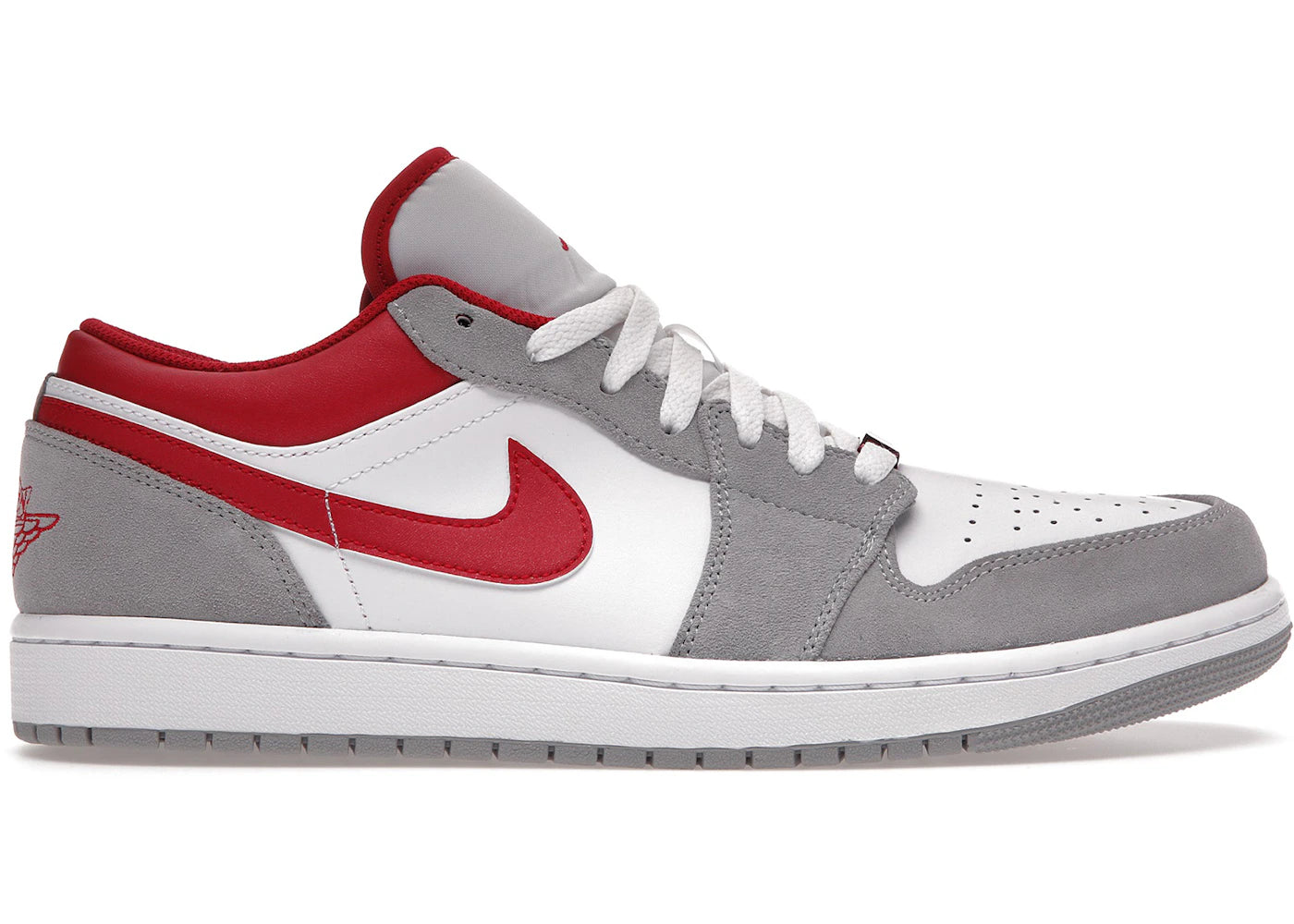 Jordan 1 Low SE-Light Smoke Grey Gym Red