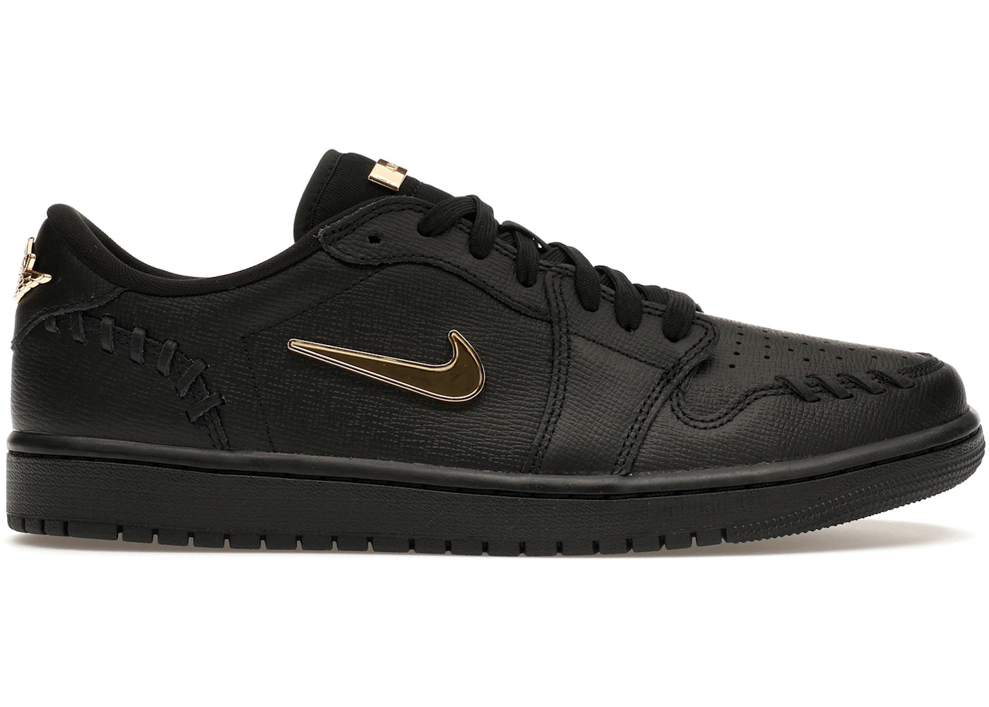 Jordan 1 Low-Method of Make Black Metallic Gold (Women's)