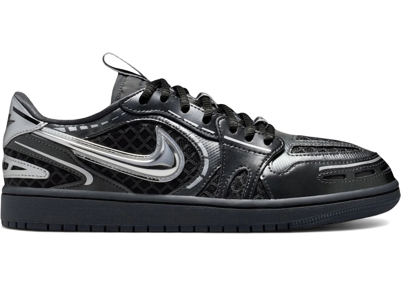 Jordan 1 Low Method of Make V3 Noir Argent Métallisé