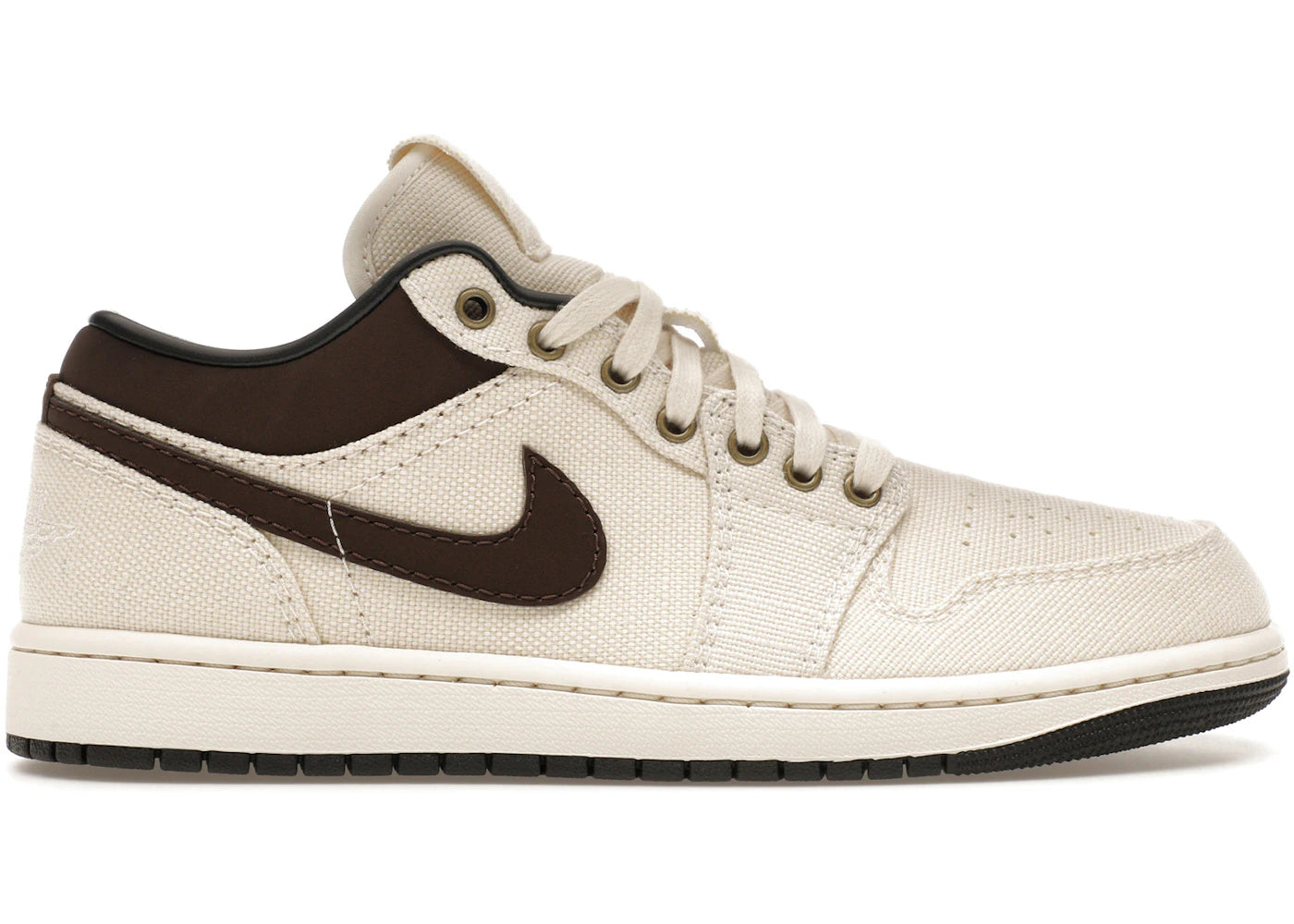 Jordan 1 Low Premium-Pale Ivory Off Noir Baroque Brown