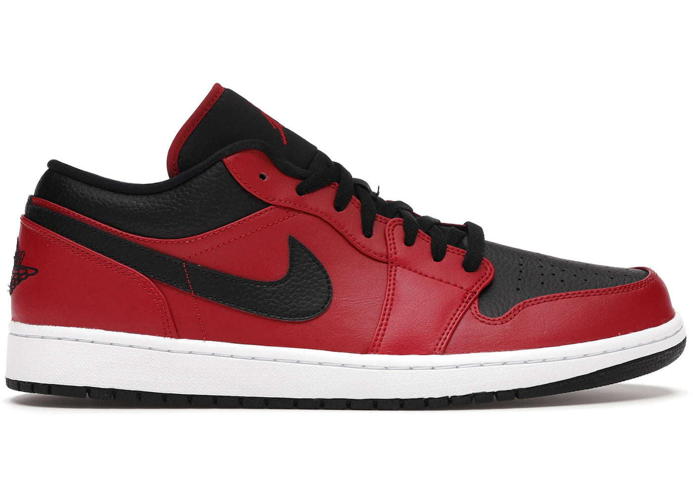 Jordan 1 Low-Reverse Bred Pebbled Swoosh