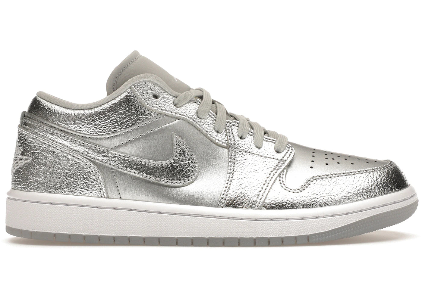 Jordan 1 Low SE-Metallic Silver (Women's)