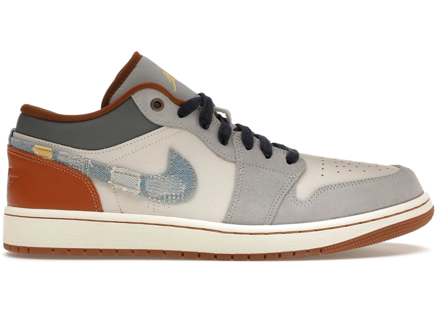 Jordan 1 Low SE-Phantom Repaired Denim Swoosh