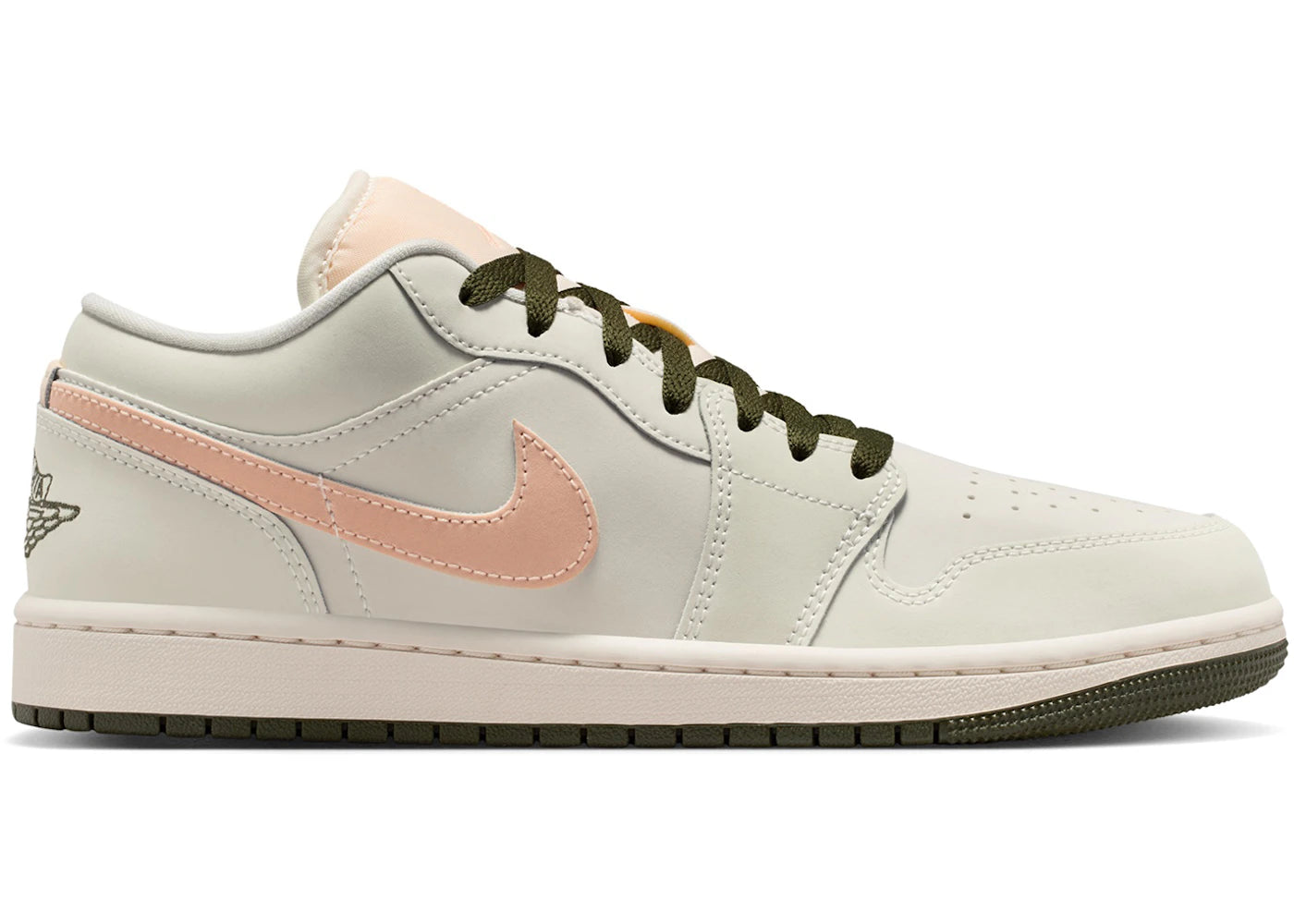 Jordan 1 Low Sail Crimson Tint Khaki