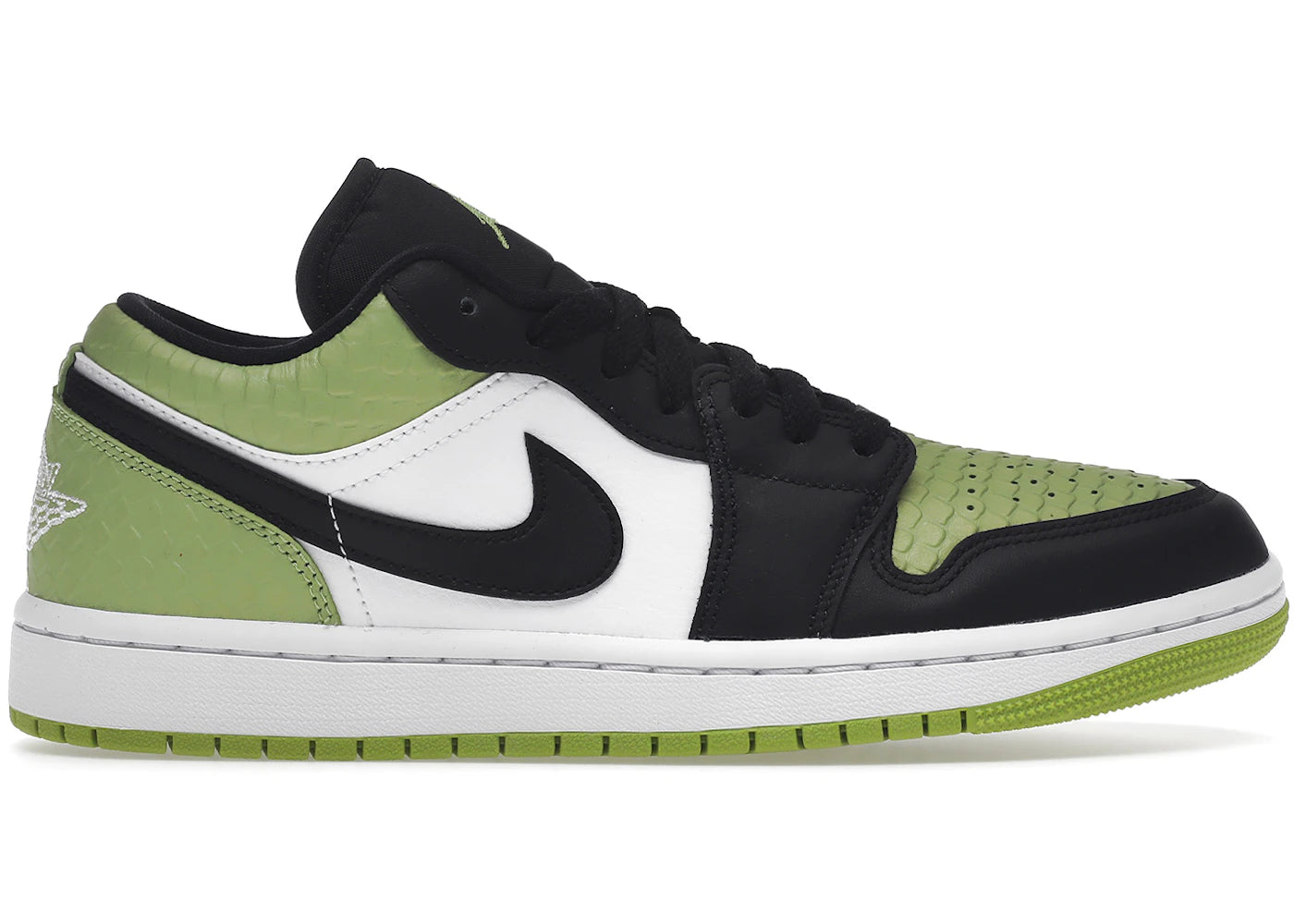 Jordan 1 Low-Snakeskin Vivid Green (Women's)