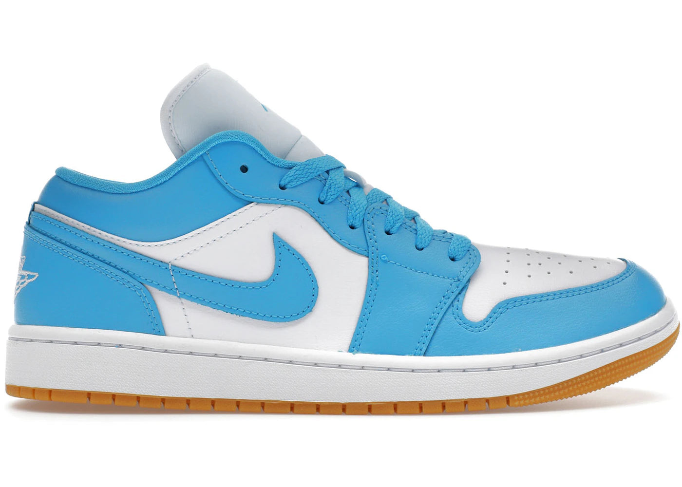 Jordan 1 Low-White Gum Light Brown Dark Powder Blue (Women's)