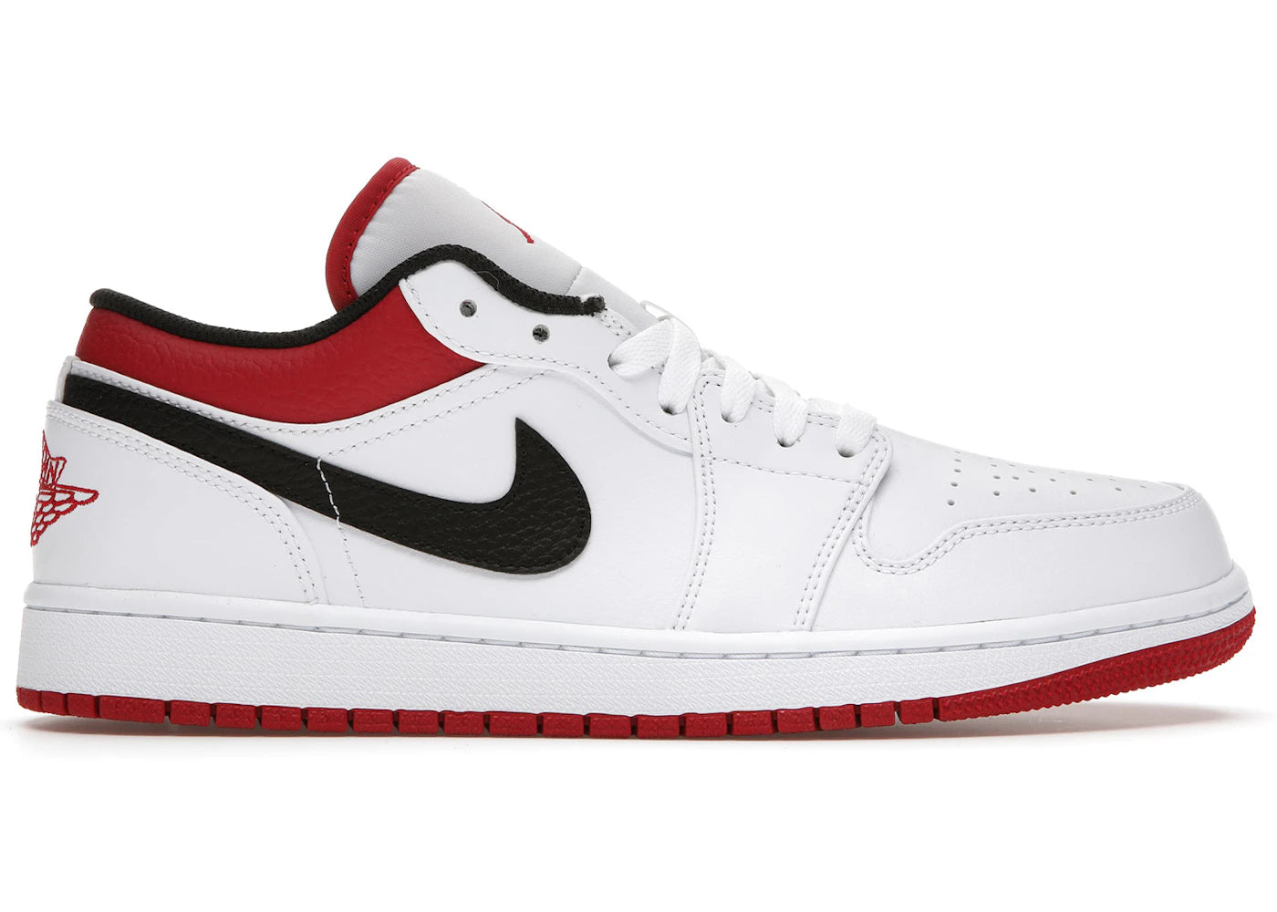 Jordan 1 Low-White University Red Black