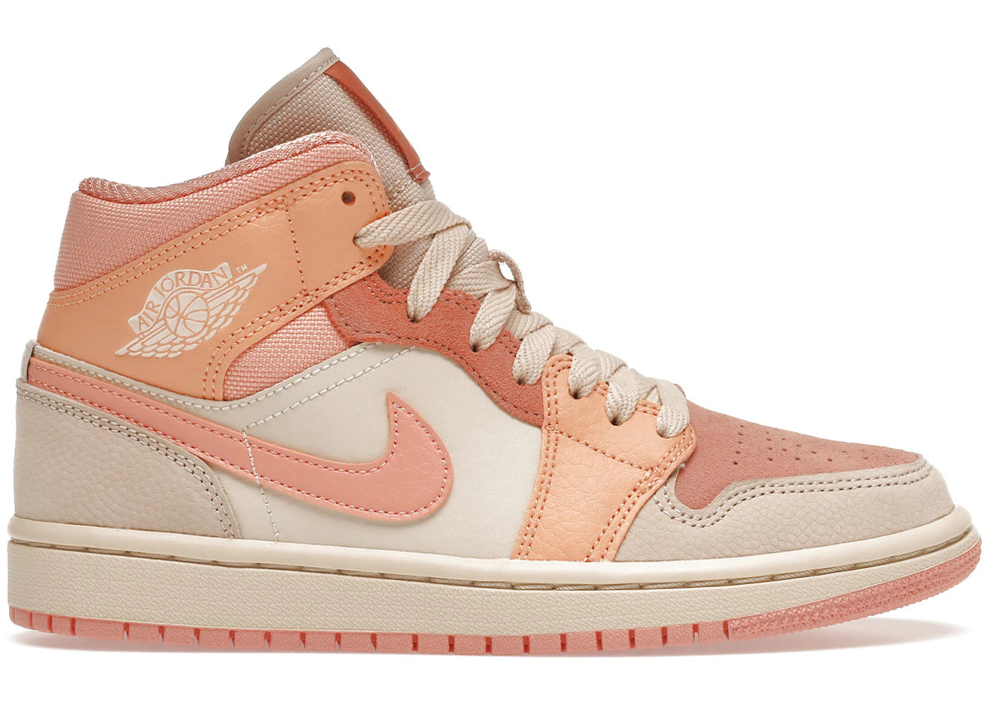 Jordan 1 Mid-Apricot Orange (Women's)