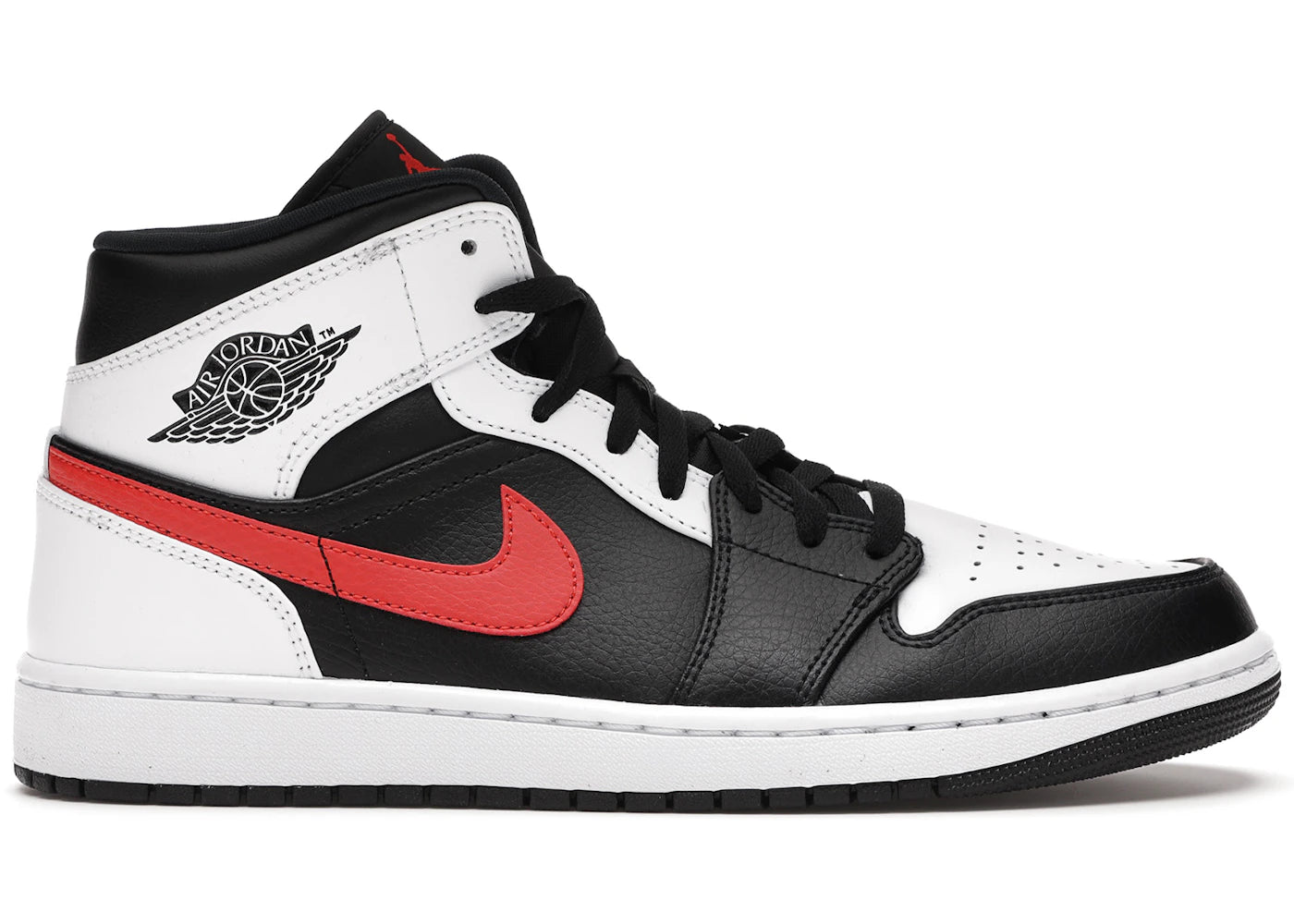 Jordan 1 Mid-Black Chile Red White