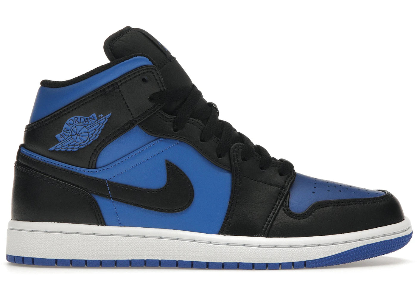 Jordan 1 Mid-Black Royal Blue