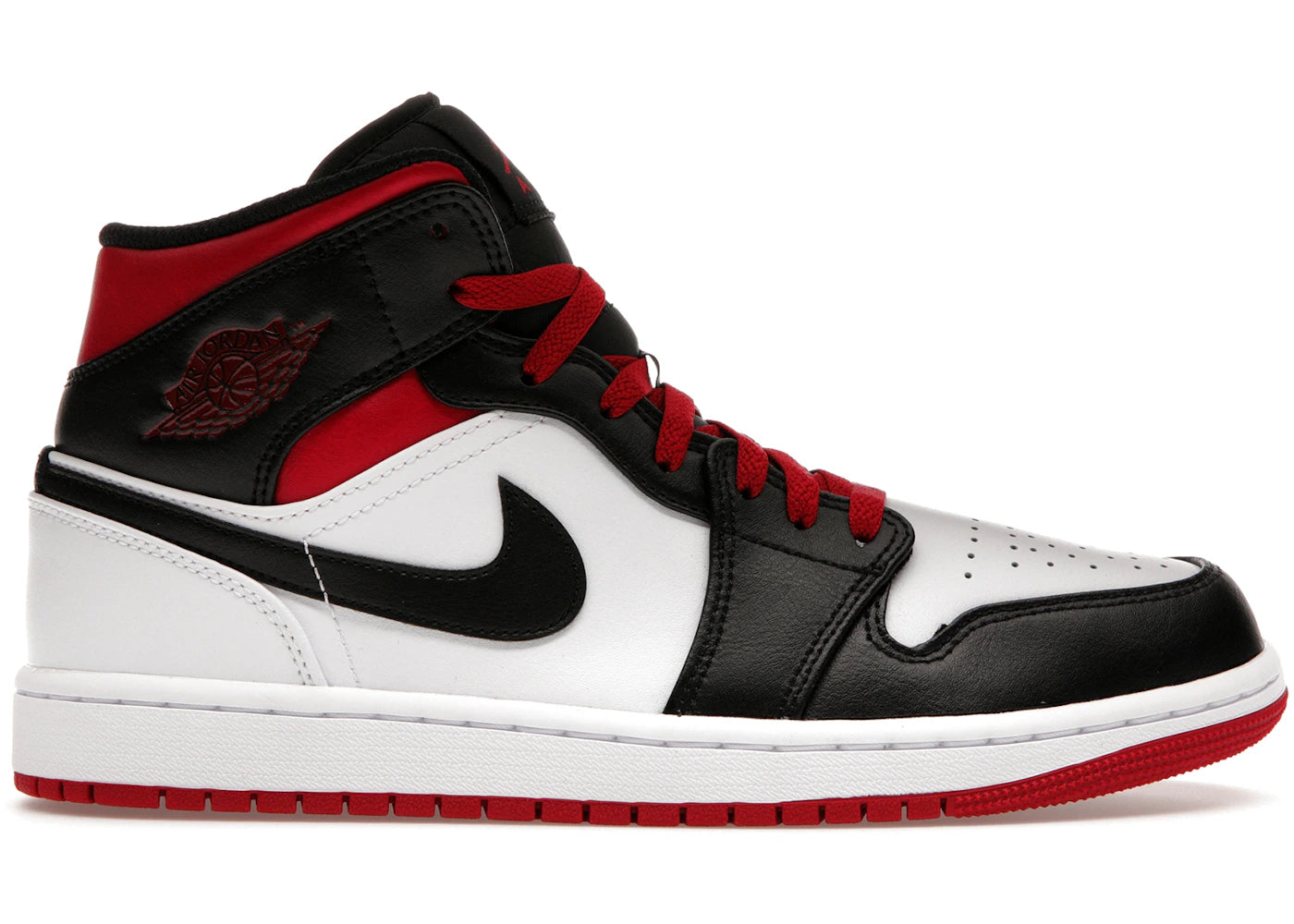 Jordan 1 Mid-Gym Red Black Toe