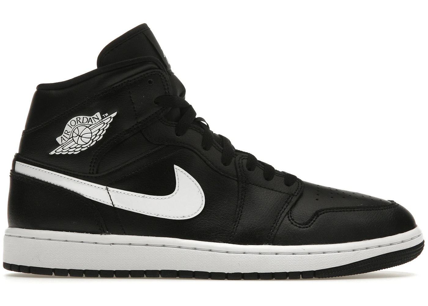 Jordan 1 Mid-Black White (Women's)