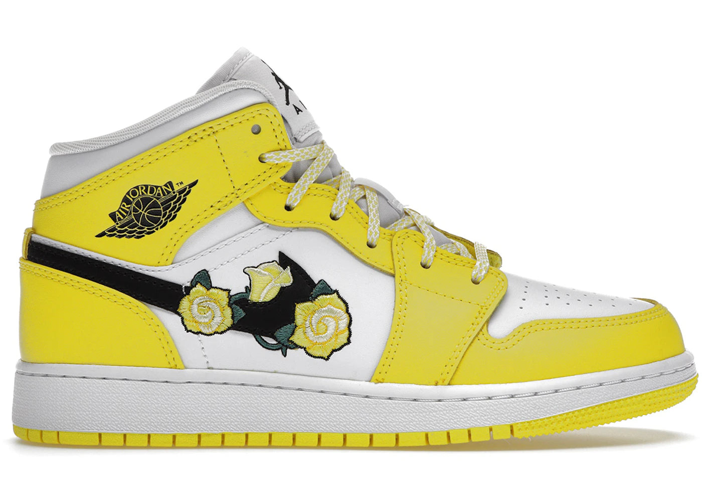 Jordan 1 Mid-Dynamic Yellow Floral (GS)