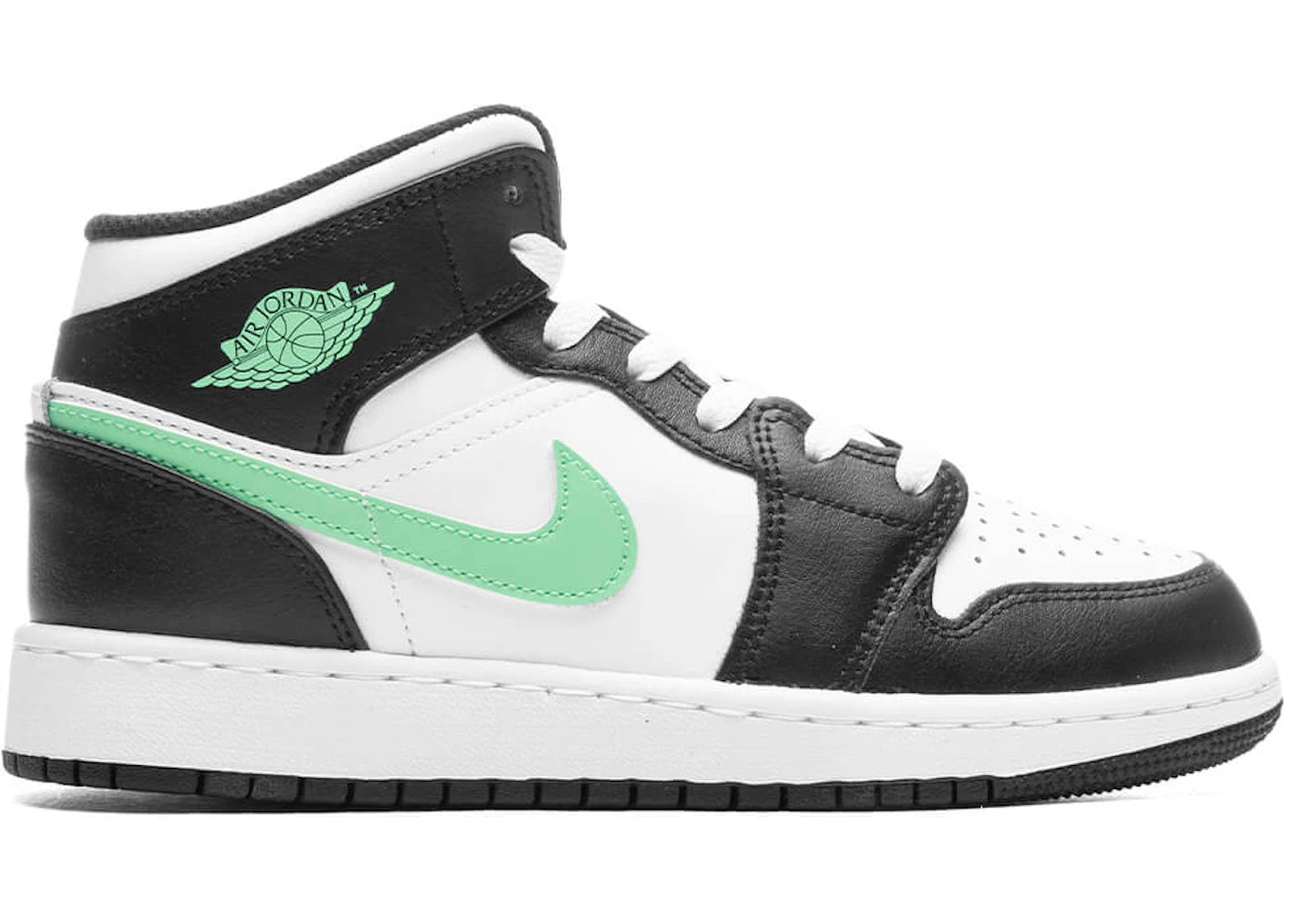 Jordan 1 Mid-Green Glow (GS)