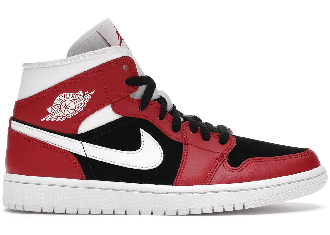 Jordan 1 Mid-Gym Red Black (Women's)