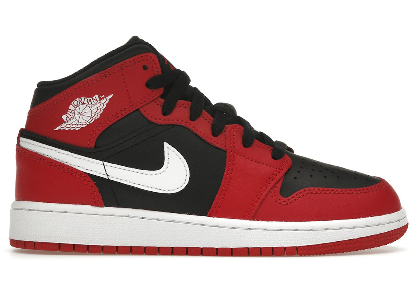 Jordan 1 Mid-Gym Red Black White (GS)