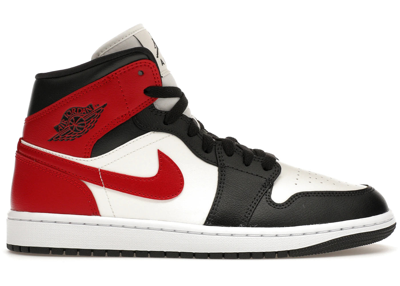 Jordan 1 Mid-Gym Red Off Noir (Women's)