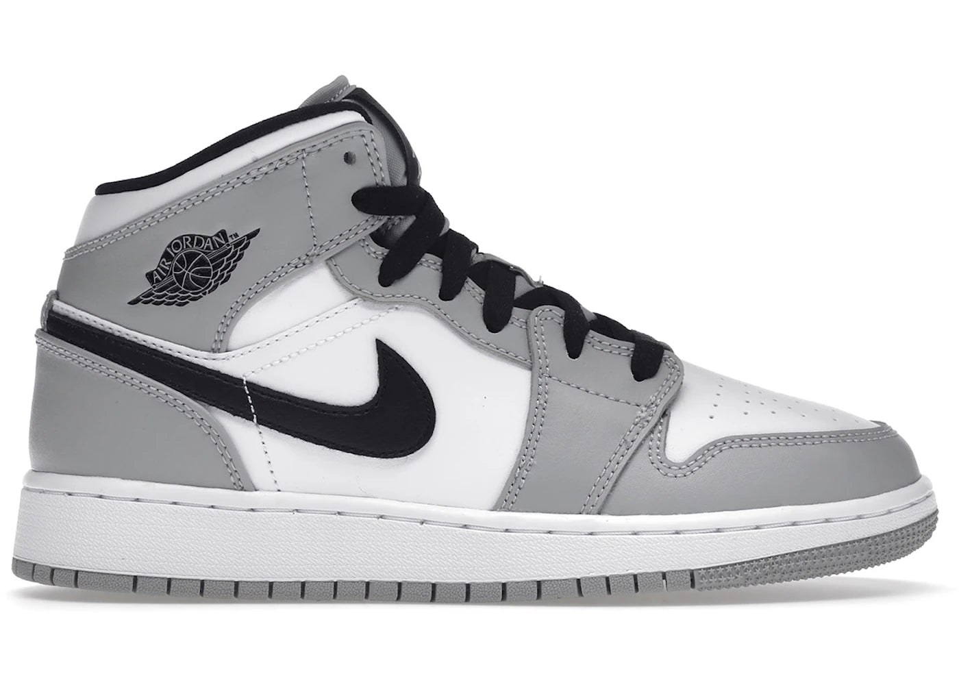 Jordan 1 Mid-Light Smoke Grey (GS)