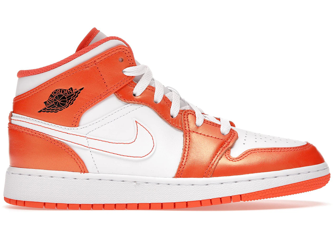 Jordan 1 Mid-Metallic Orange (GS)