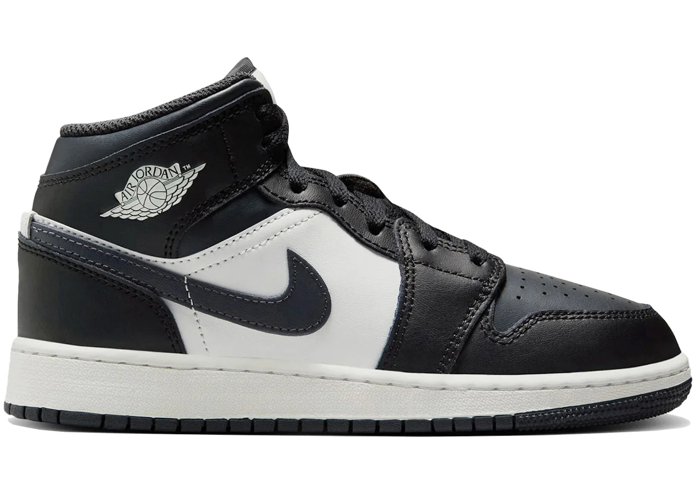 Jordan 1 Mid-Off Noir Toe (GS)