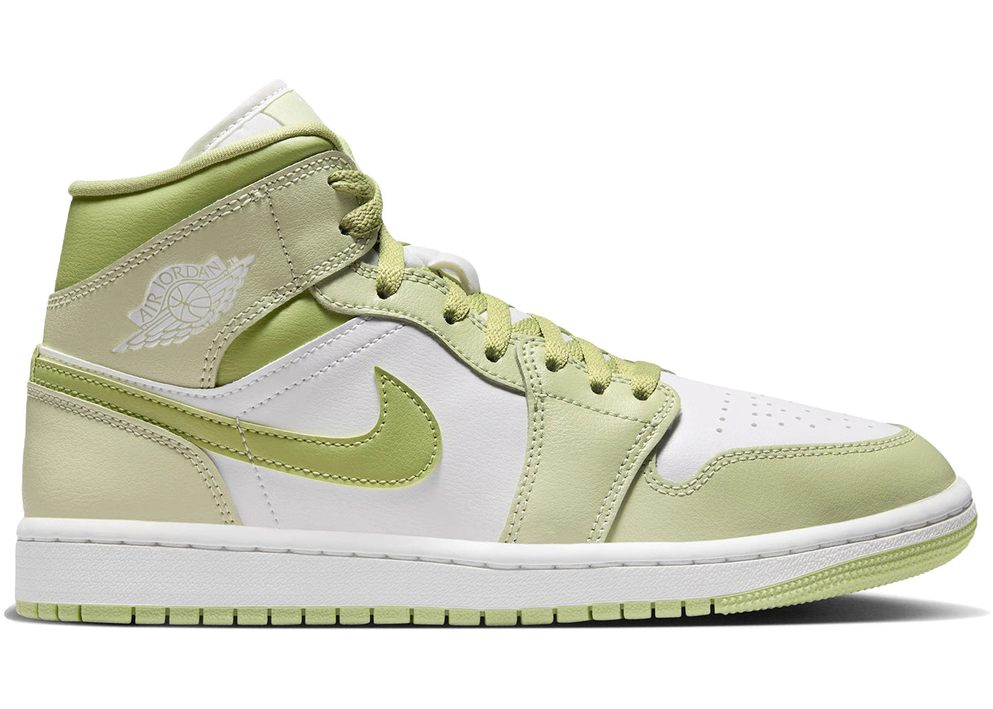 Jordan 1 Mid Olive Aura Lawn