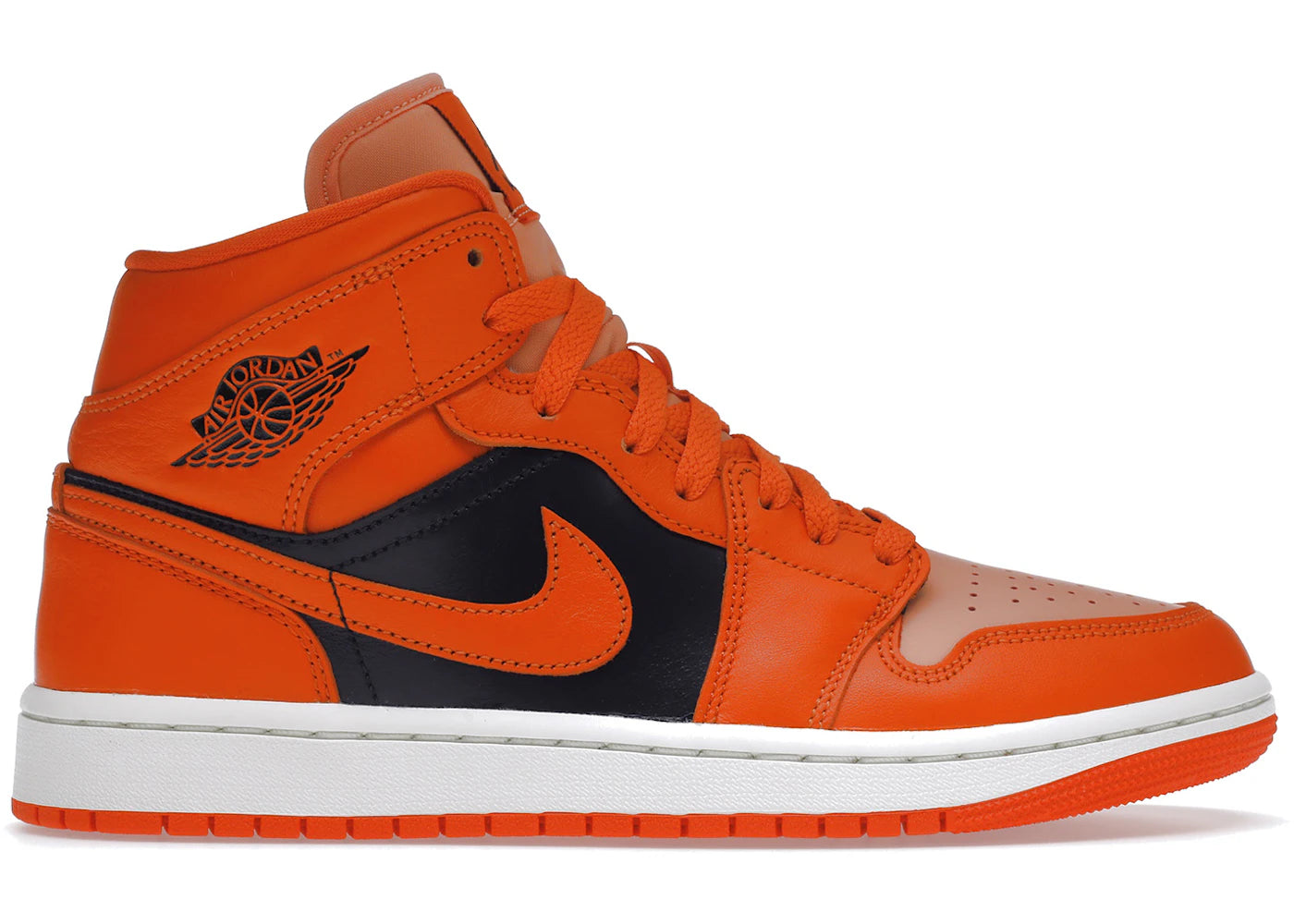 Jordan 1 Mid SE-Rush Orange Crimson Bliss (Women's)