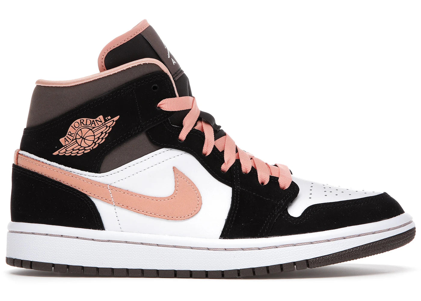 Jordan 1 Mid-Peach Mocha (Women's)