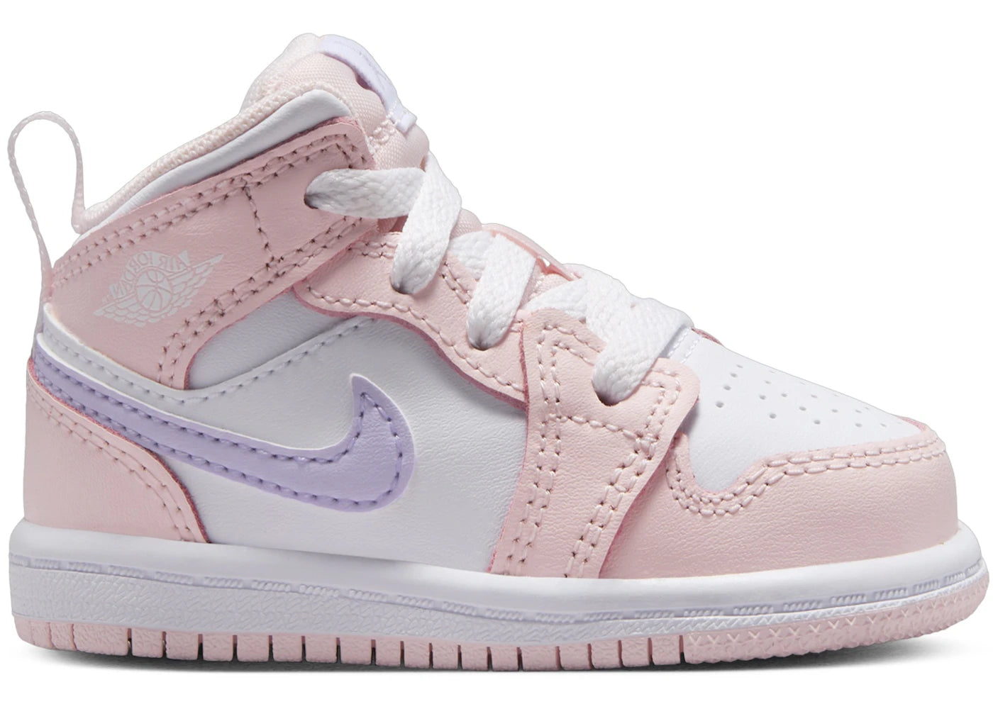Jordan 1 Mid-Pink Wash White Violet Frost (TD)