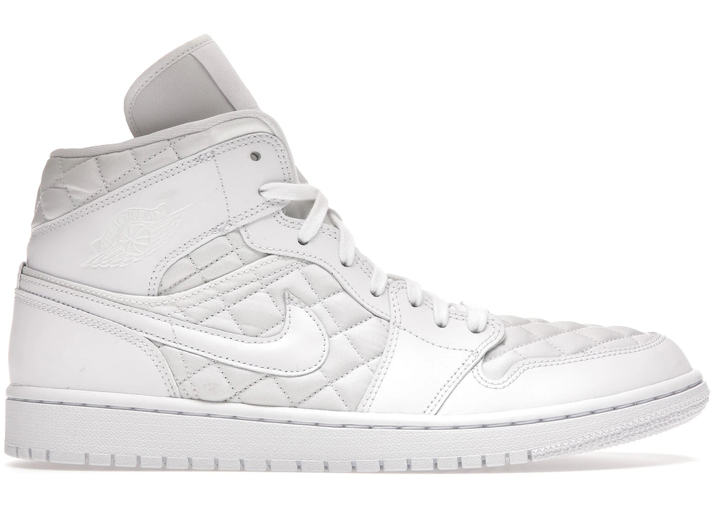 Jordan 1 Mid-Quilted White (Women's)