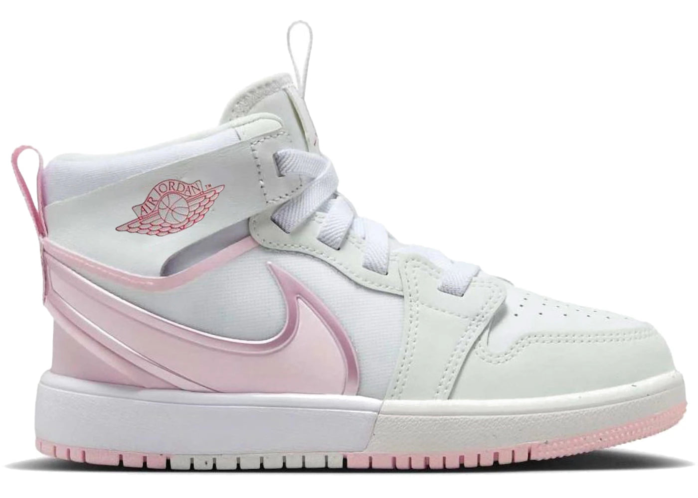 Jordan 1 Mid RM EasyOn-White Fire Red Pink Foam (PS)
