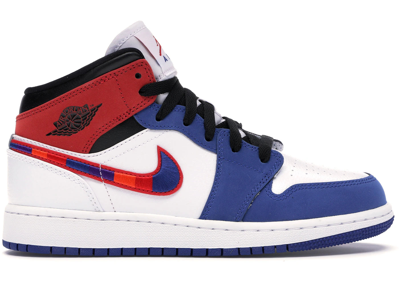 Jordan 1 Mid-Rush Blue University Red (GS)