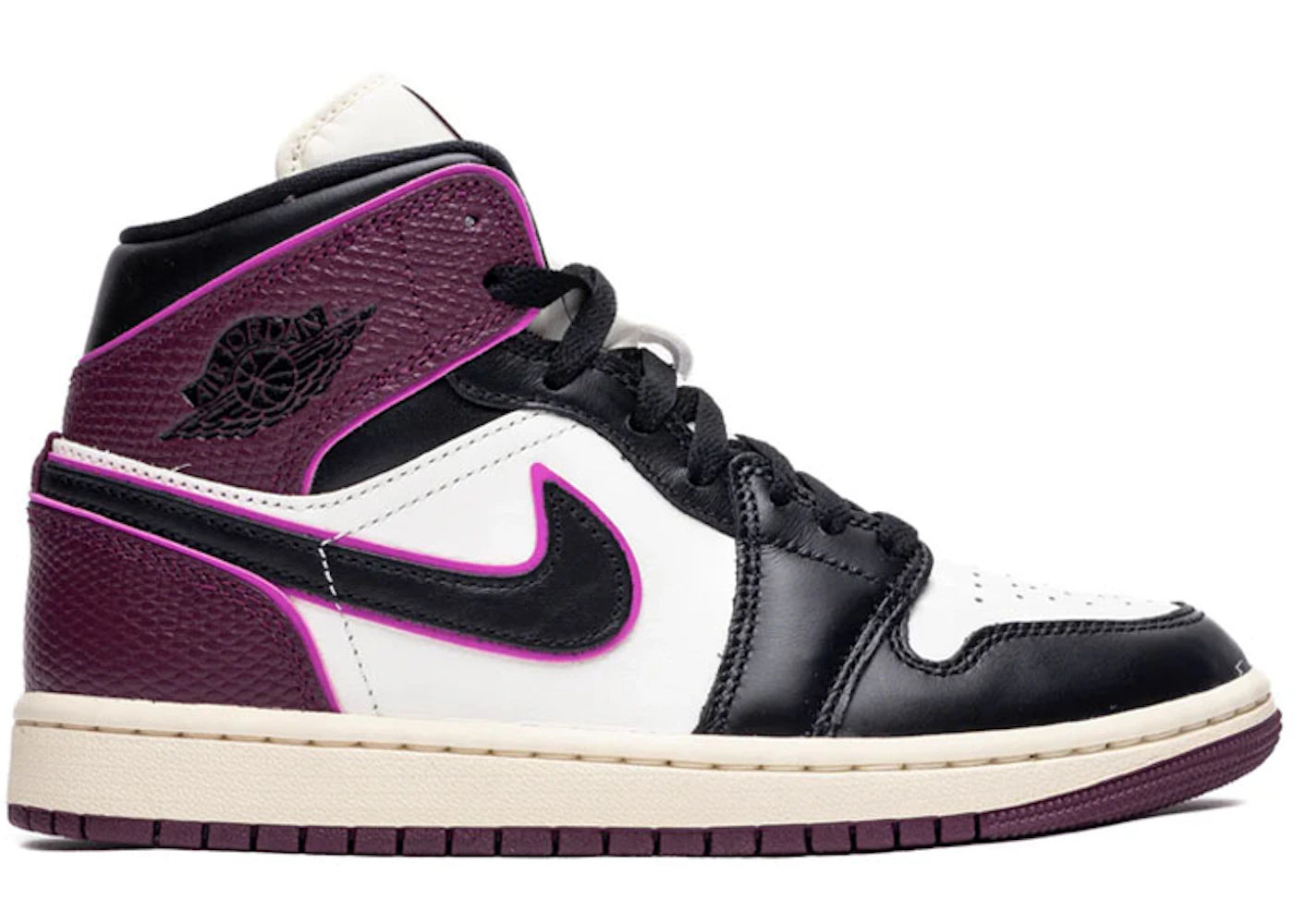Jordan 1 Mid SE-Bordeaux (Femme)