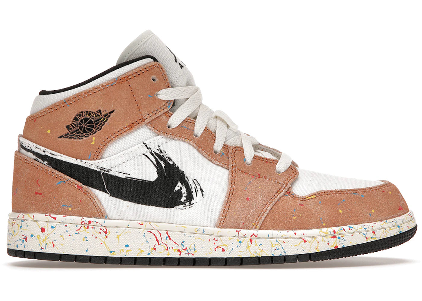 Jordan 1 Mid SE-Brushstroke (GS)