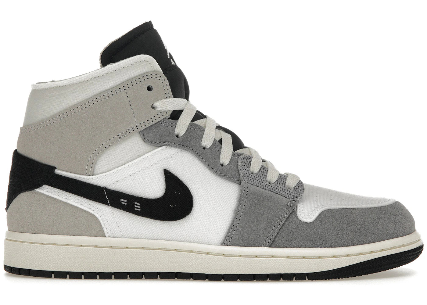 Jordan 1 Mid SE-Craft White Cement Grey Black