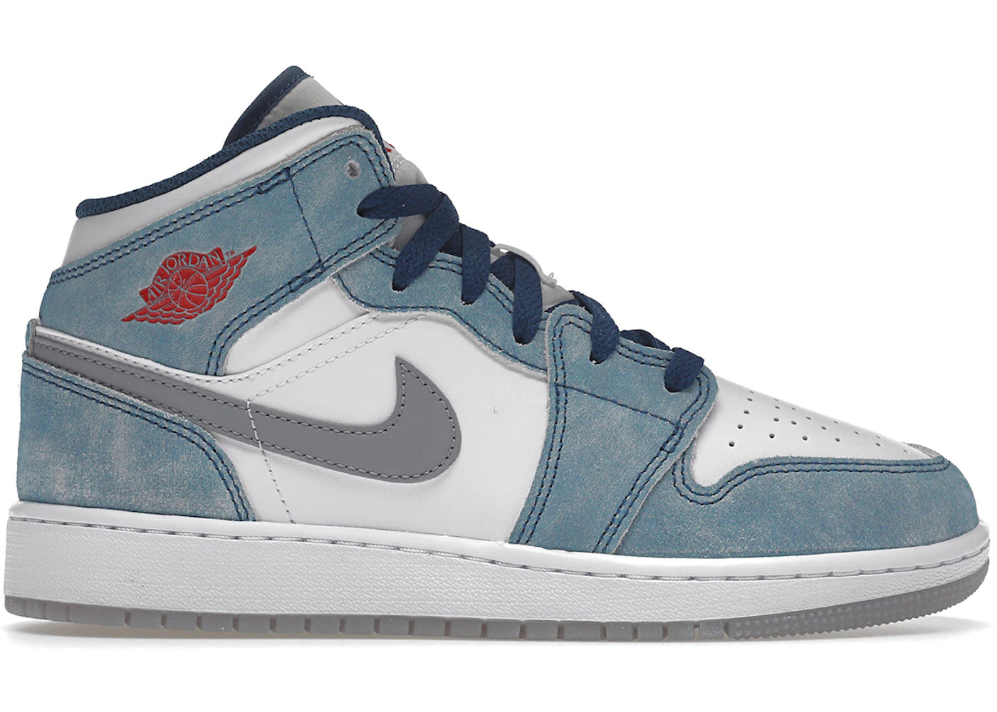 Jordan 1 Mid SE-French Blue Light Steel (GS)