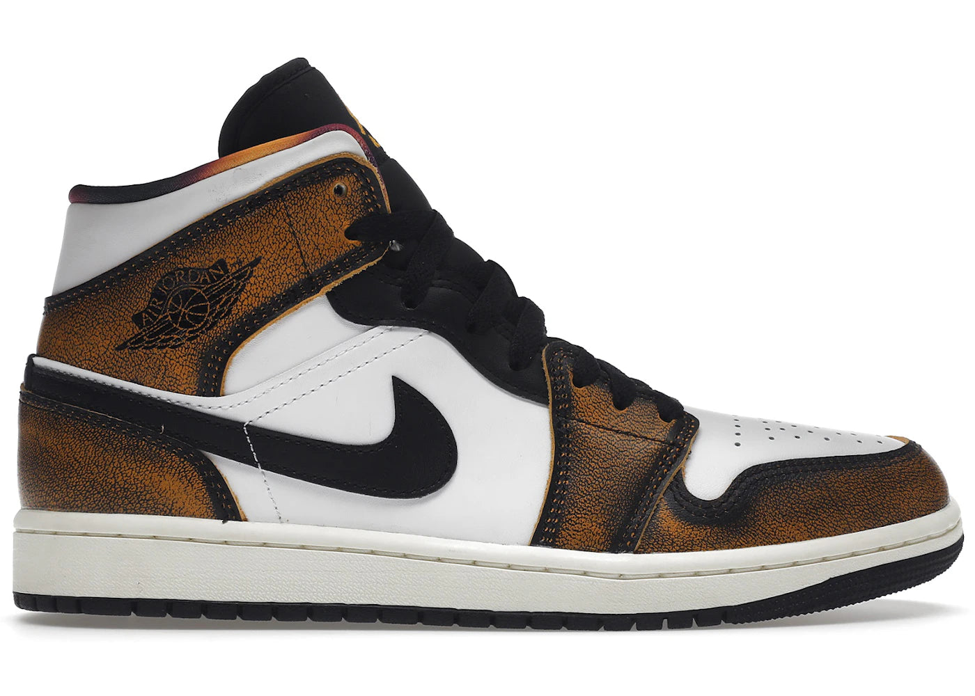 Jordan 1 Mid SE-Orange Wear Away