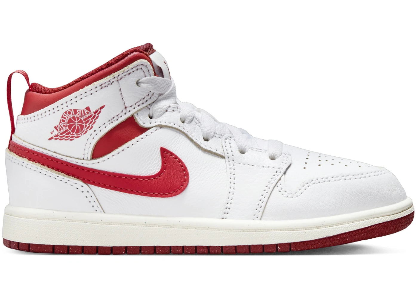 Jordan 1 Mid SE-White Dune Red Sail Lobster (PS)