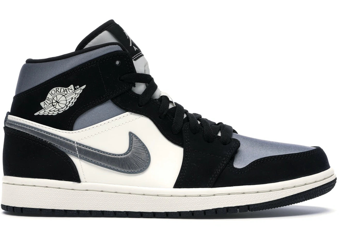 Jordan 1 Mid-Satin Grey Toe