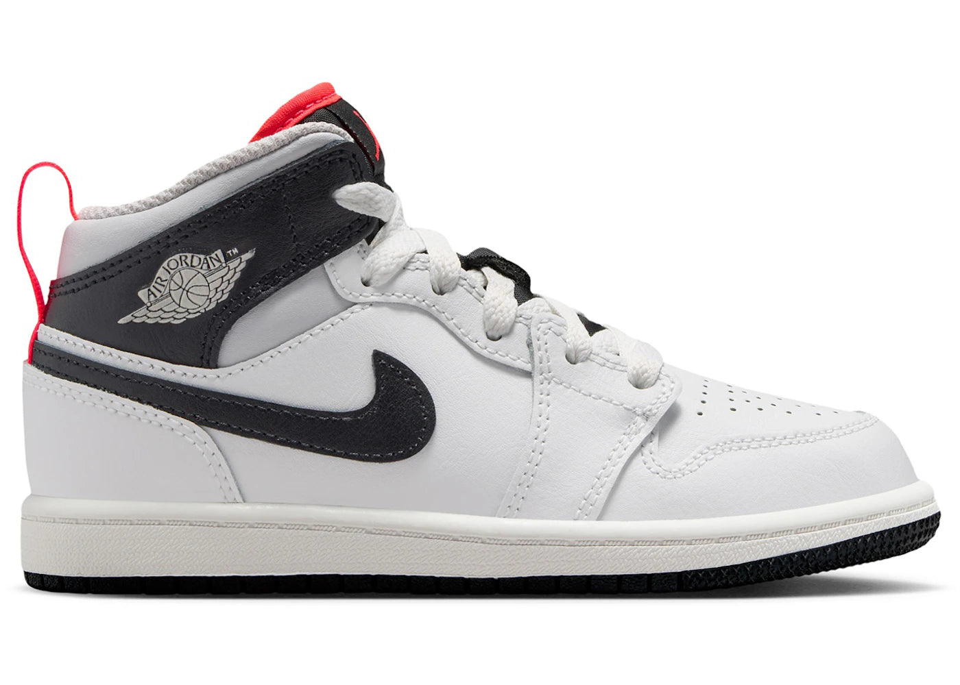 Jordan 1 Mid Summit White Infrared Black