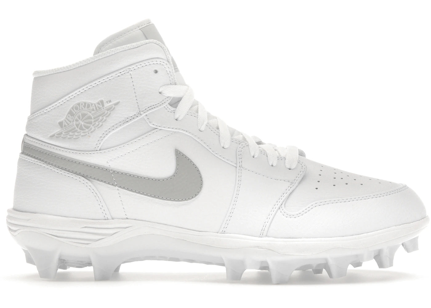 Jordan 1 Mid TD Cleat-White Grey Fog