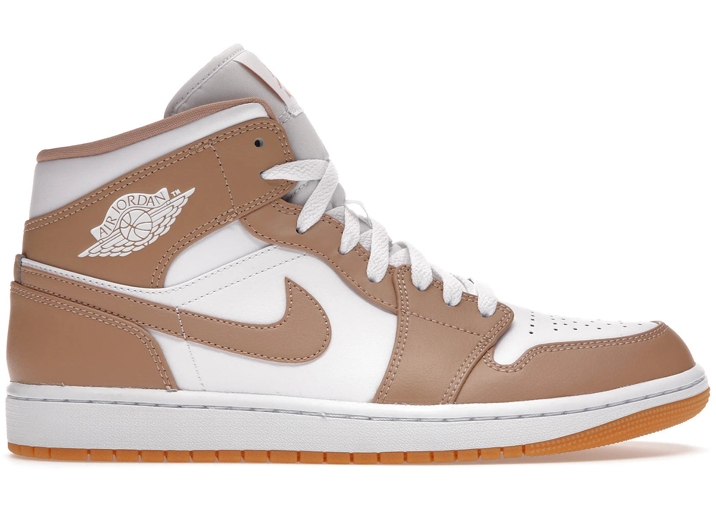 Jordan 1 Mid-Tan Gum