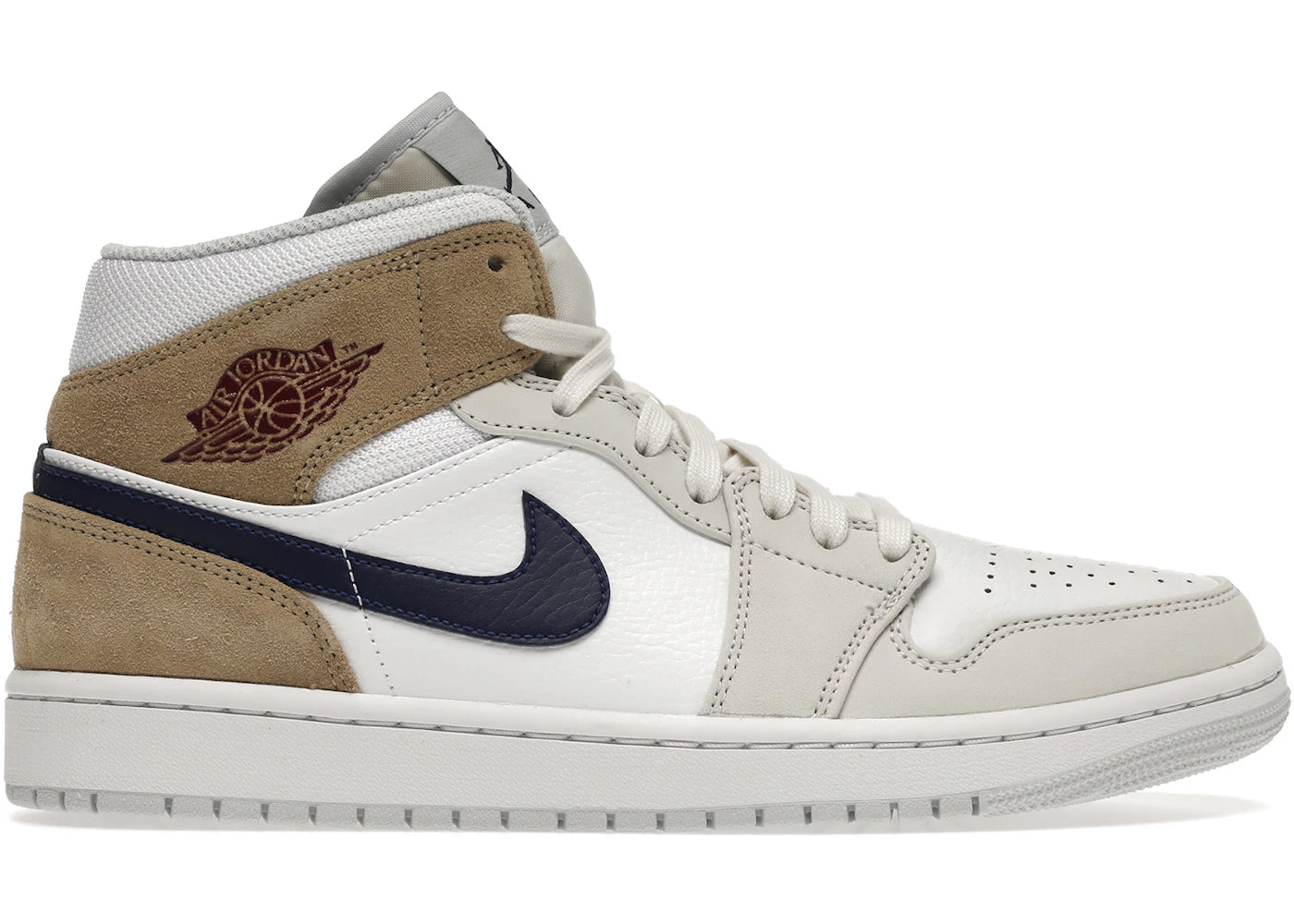 Jordan 1 Mid-Tan Suede