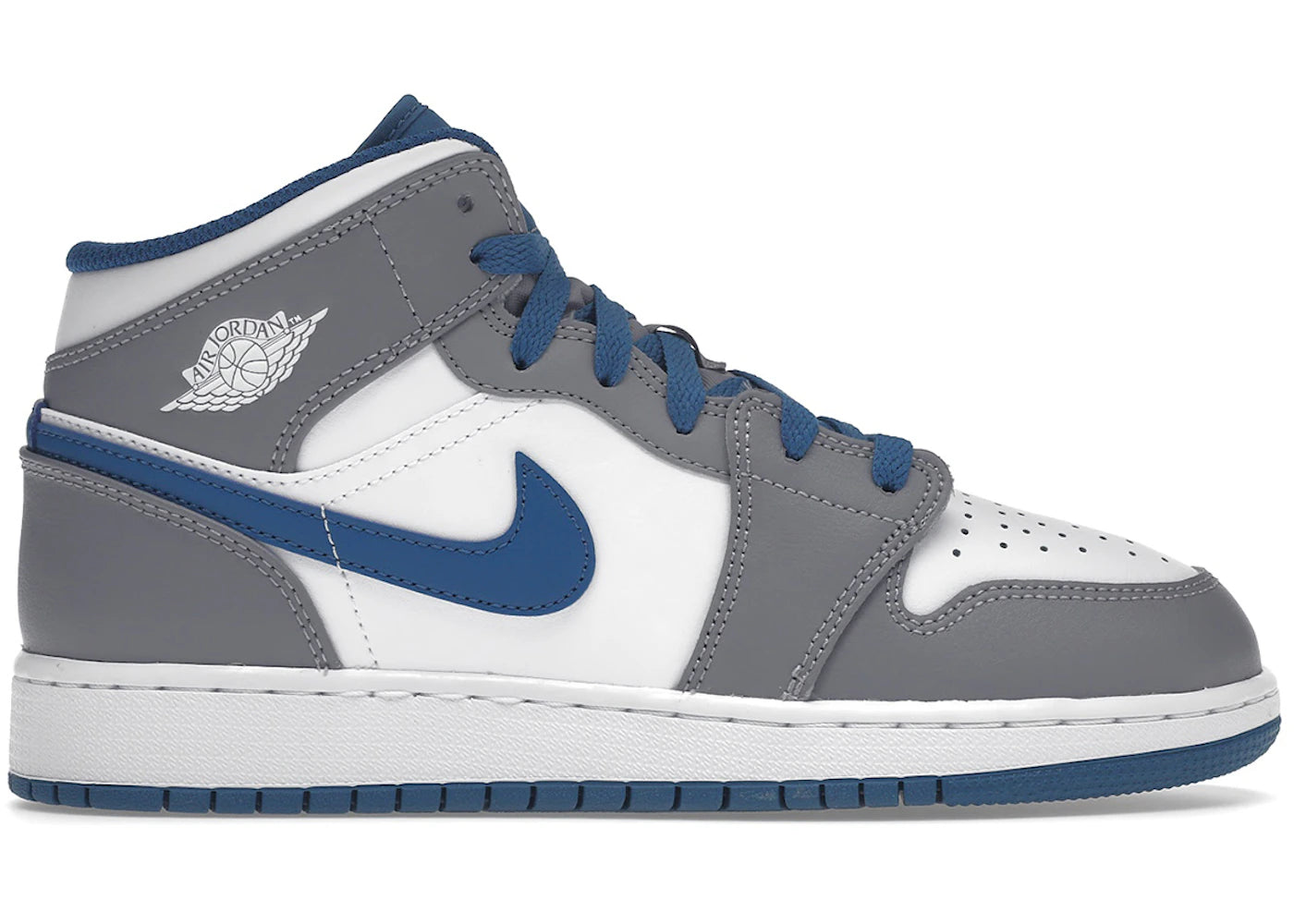 Jordan 1 Mid-True Blue Cement (GS)