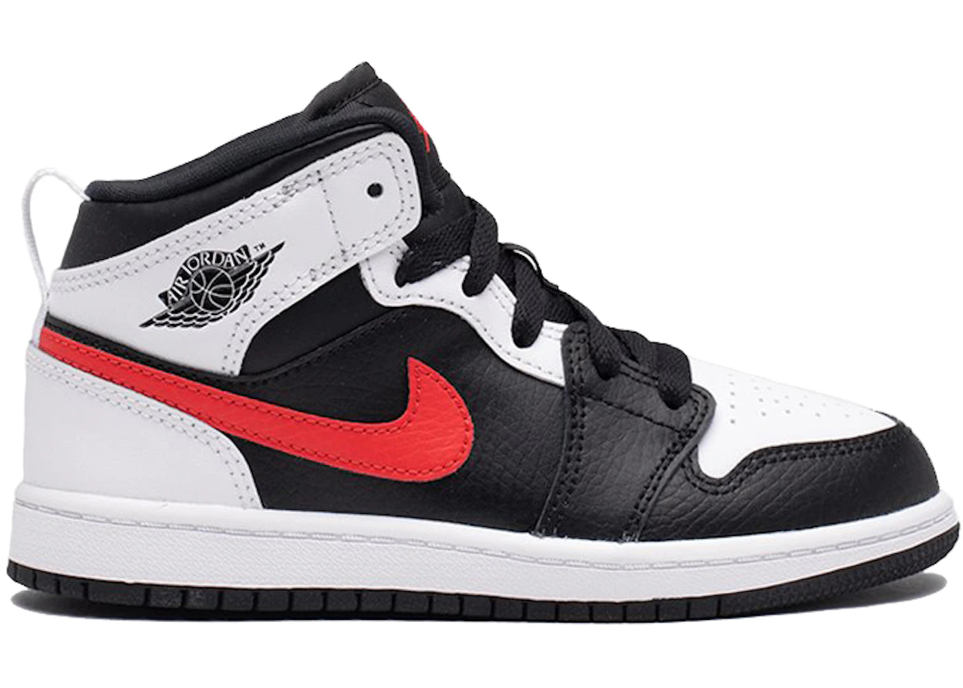 Jordan 1 Mid-White Black Chile Red (PS)