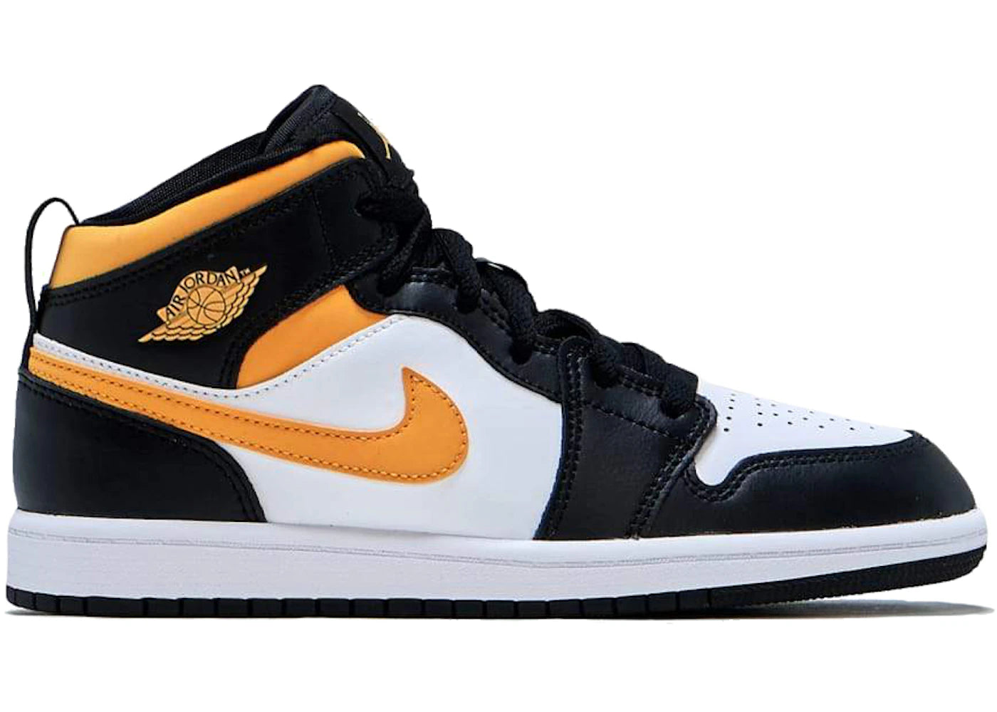 Jordan 1 Mid-White Pollen Black (PS)